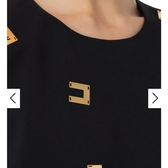 Elisabeth’s Franchi beautif Italian designer MINI-DRESS New size 38 - Picture 3 of 6